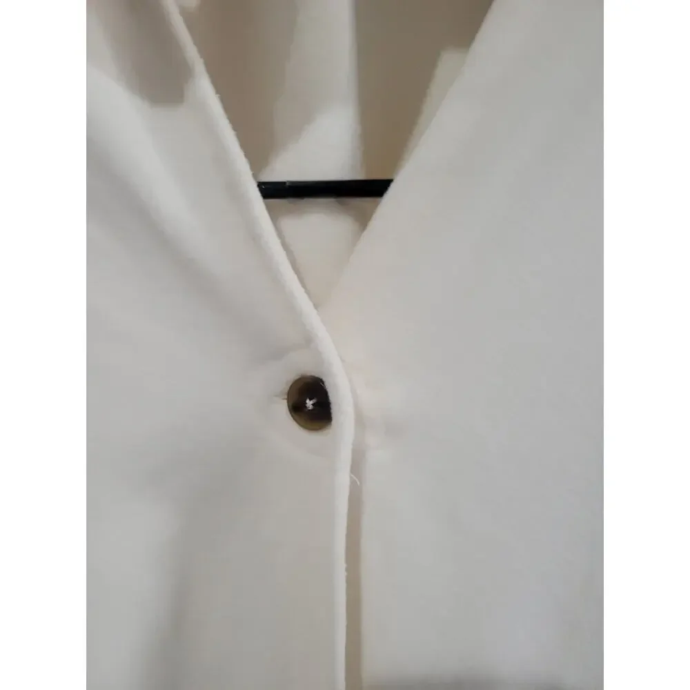 Cuddl Dud One Size Reg Cream Stretch Fleece Wrap Removable Scarf A667660 NWOT